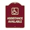 Signmission Assistance Available W/ HandicapHeavy-Gauge Aluminum Architectural Sign, 24" x 18", BU-1824-24332 A-DES-BU-1824-24332 - alternate 1